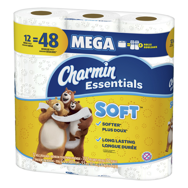 Charmin Essentials Soft Mega Rolls 