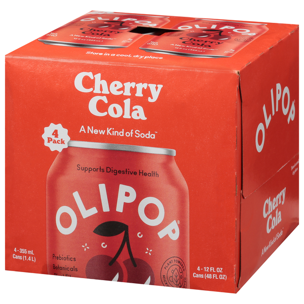 sakuraCoca-Cola ハブアシート　4個セット Olipop Cherry Cola Soda 4 - 12 fl oz Cans | Hy-Vee Aisles Online