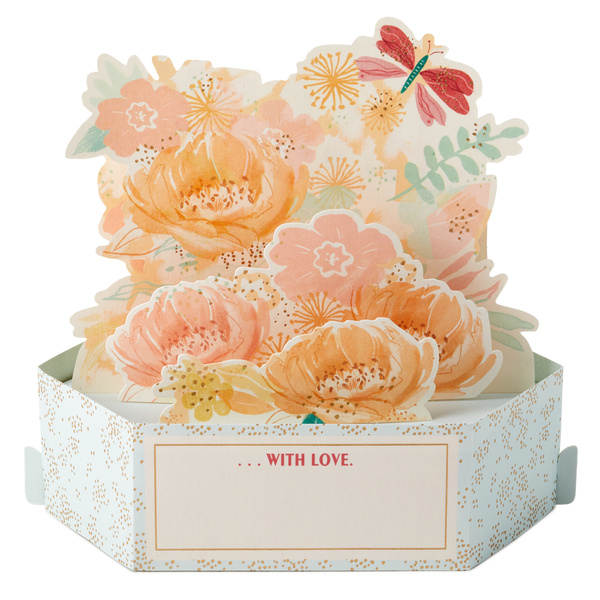 Hallmark Paper Wonder Displayable Pop Up Mothers Day Card (Pink Flowers ...
