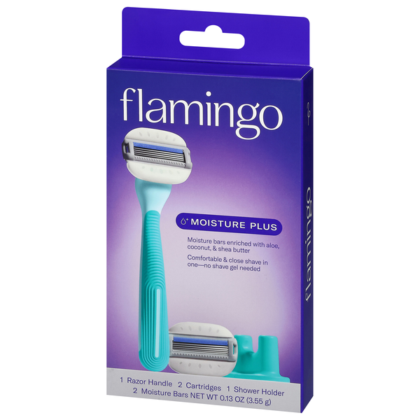 Flamingo Moisture Plus Razor Kit, Seafoam | Hy-Vee Aisles Online