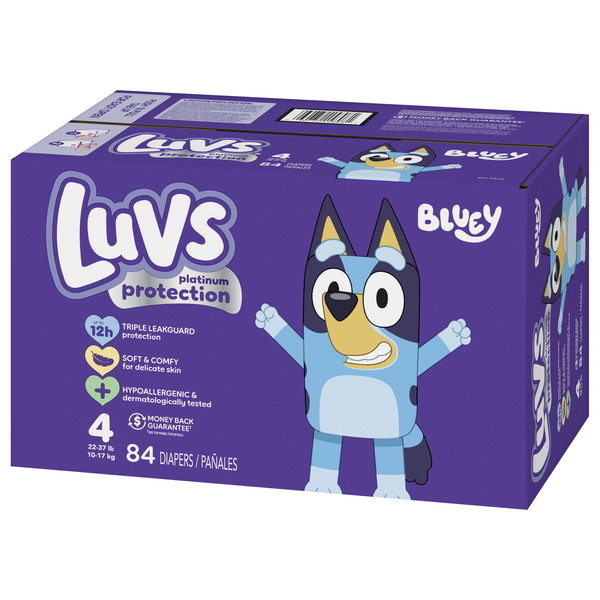 Luvs Platinum Protection Baby Diapers, Size 4, 84 Count | Hy-Vee