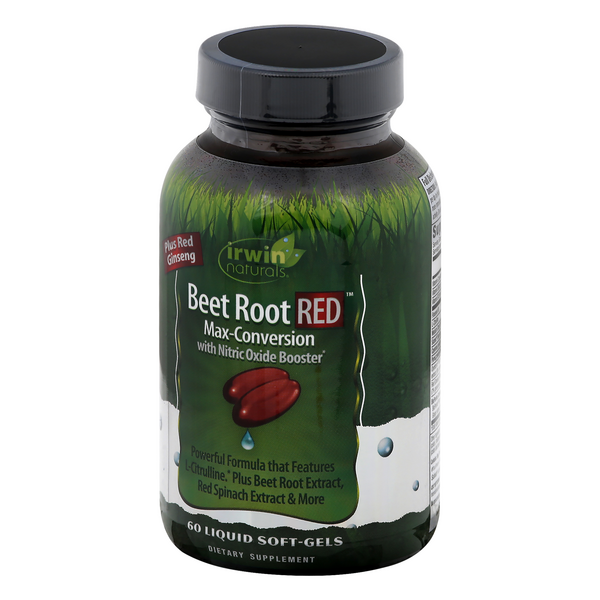 Irwin Naturals Red Liquid Soft-Gels Beet Root 60 ea | Hy-Vee Aisles ...