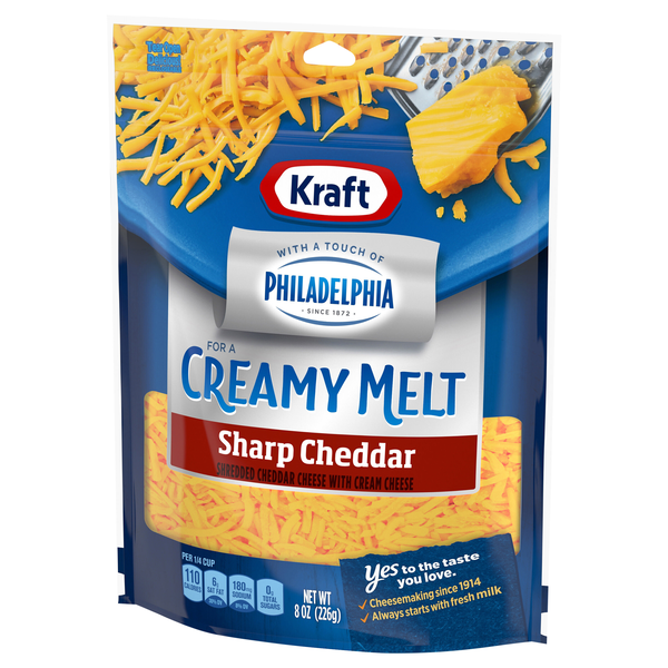 Kraft Shredded Sharp Cheddar with Cream Cheese | Hy-Vee Aisles