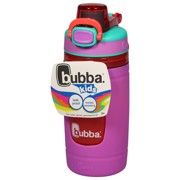 bubba Flo Kids Water Bottle with Silicone Sleeve, 16 oz., Mixed Berry &  Watermelon
