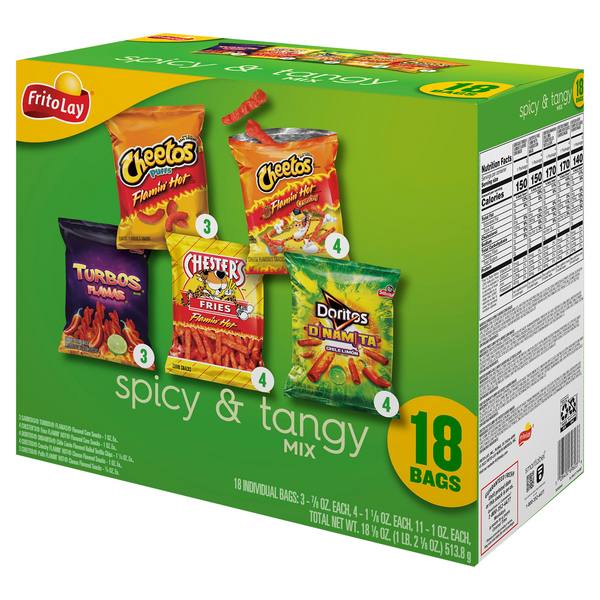 Frito Lay Spicy & Tangy Mix, 18 Count | Hy-Vee Aisles Online Grocery ...