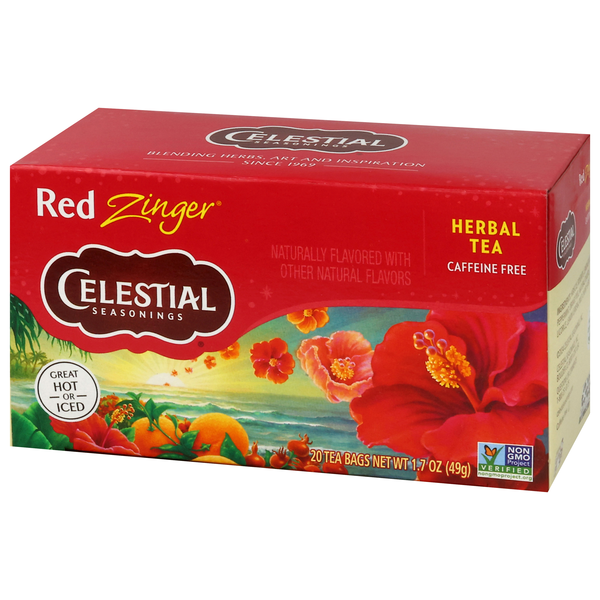 Celestial Seasonings Zinger Red Caffeine Free Herbal Tea 20 Count | Hy ...