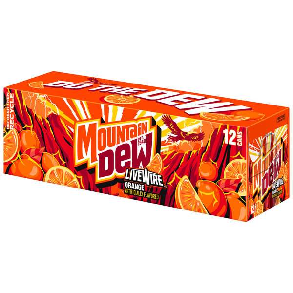 Mountain Dew Live Wire 12 Pack | Hy-Vee Aisles Online Grocery Shopping
