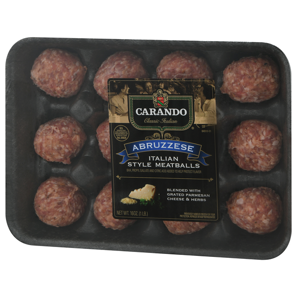 Carando Abruzzese Recipe Italian Style Meatballs Blended Cheese and ...