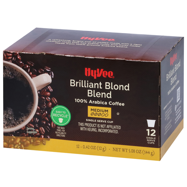 Hy-Vee Brilliant Blond Blend Single Serve Cups 12-0.42 oz