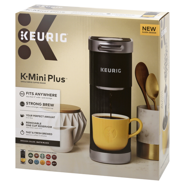 Keurig K-Mini Plus Single Serve Coffee Maker, Black Hy-Vee Aisles Online  Grocery Shopping