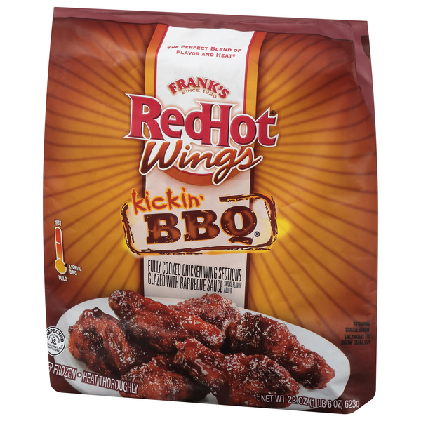 Frank's RedHot Kickin BBQ Frozen Wings 22oz