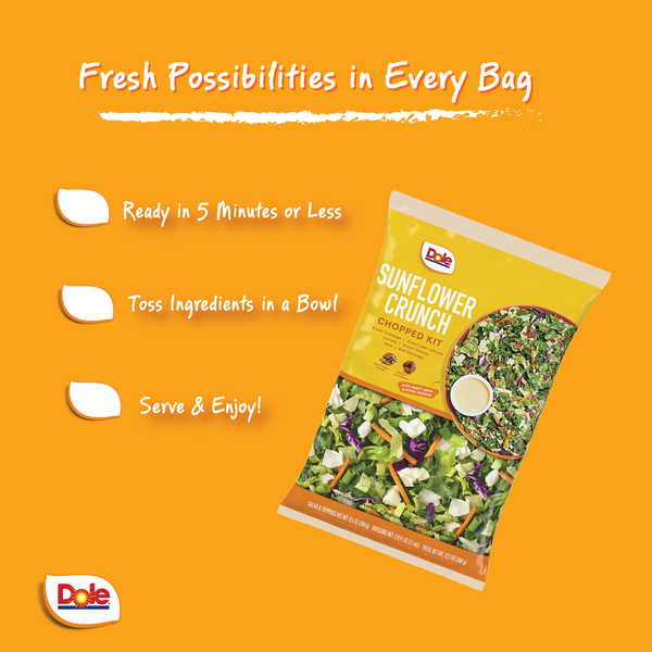Dole Chopped Salad Kit Sunflower Crunch | Hy-Vee Aisles Online