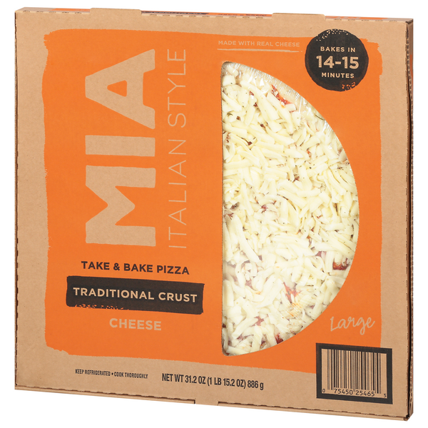 Mia Italian Take & Bake Pizza Large Traditional Crust Cheese | Hy