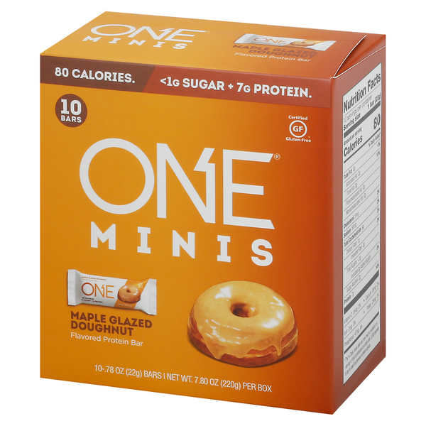 ONE Protein Bar, Maple Glazed Doughnut Flavored, Minis, 10-.78 oz