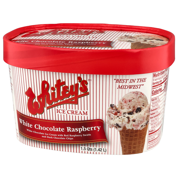 Whitey's Ice Cream White Chocolate Raspberry | Hy-Vee Aisles