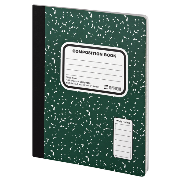 Top Flight 100 Sheets Wide Rule Composition Book 1 ea | Hy-Vee Aisles ...