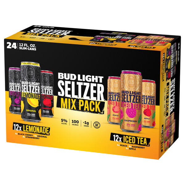 Bud Light Seltzer Lemonade & Iced Tea Mix Pack 24Pk