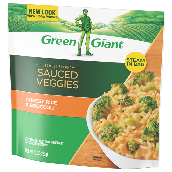 Green Giant Simply Steam Lightly Sauced Cheesy Rice & Broccoli 10 oz ...