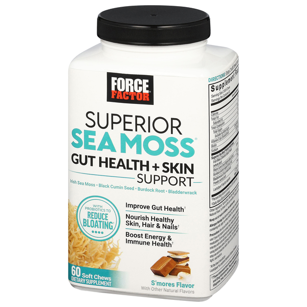 Force Factor Superior Sea Moss, Soft Chews, S'Mores Flavor | Hy