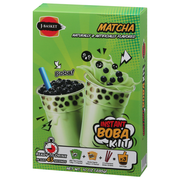 J-Basket Matcha Boba Kit  Hy-Vee Aisles Online Grocery Shopping