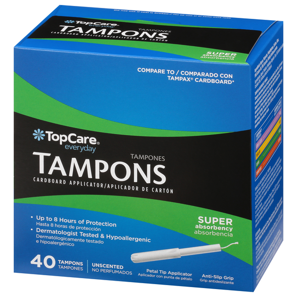 TopCare Regular Absorbency Unscented Tampons