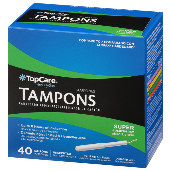 TopCare Super Absorbency Unscented Tampons