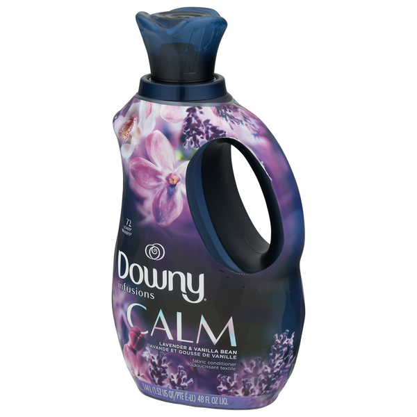  Downy Infusions Liquid Fabric Softener, Calm, Lavender &  Vanilla Bean, 32 fl oz : Health & Household