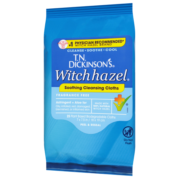 T.N. Dickinson's Witch Hazel Multi-Use Cleansing Cloths | Hy
