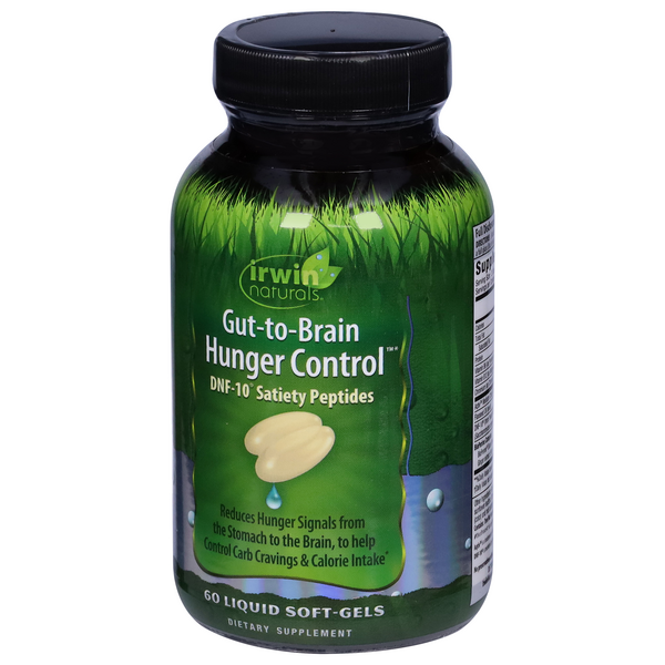 Irwin Naturals Gut-to-Brain DNF-10 Satiety Peptides Gut-to-Brain Hunger ...
