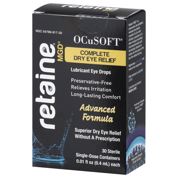 Retaine Complete Dry Eye Relief, Single-Dose Containers Lubricant Eye ...