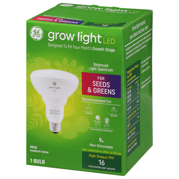 Ge grow light 9w 2024 balanced spectrum led br30