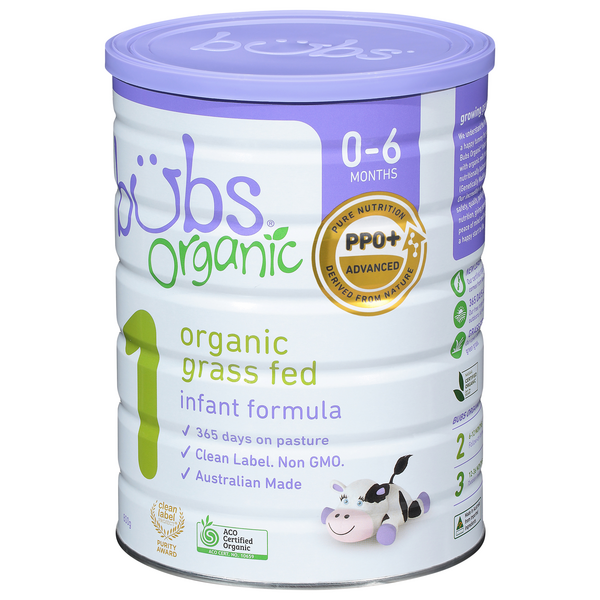 Bubs Organic 1 (0-6 Months) Infant Formula 800g | Hy-Vee Aisles 