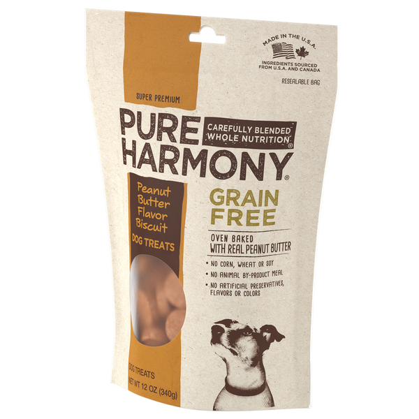 Pure Harmony Grain Free Peanut Butter Flavor Dog Biscuits Hy-Vee
