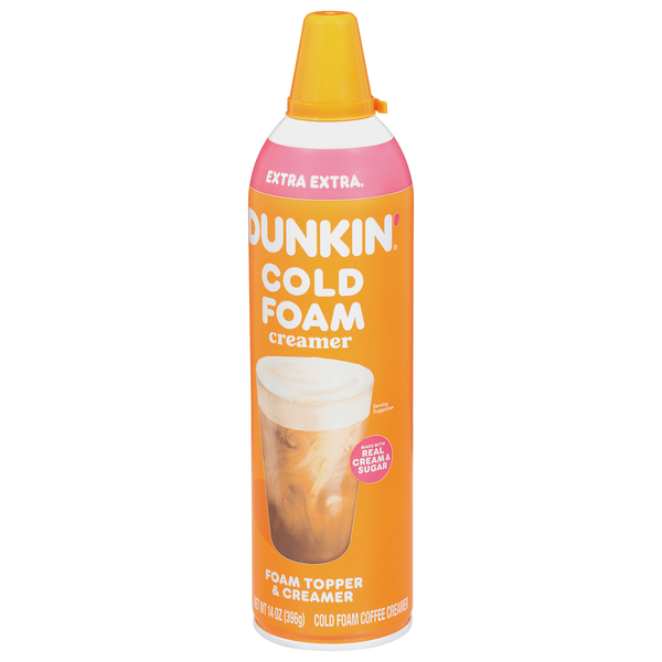 Dunkin' Extra Extra Cold Foam Coffee Creamer Hy-Vee Aisles