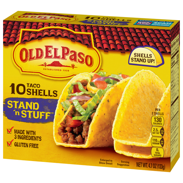 Old El Paso Stand 'n Stuff Taco Shells, 10 count | Hy-Vee Aisles