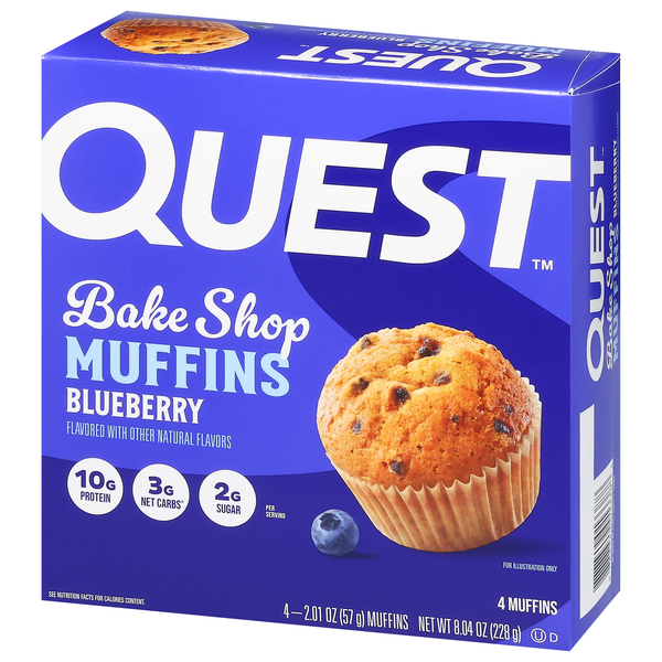 めがねブルーさん専用トースト3個ピザ2個 Quest Bake Shop Blueberry Muffins, 4-2.01 | Hy-Vee Aisles Online