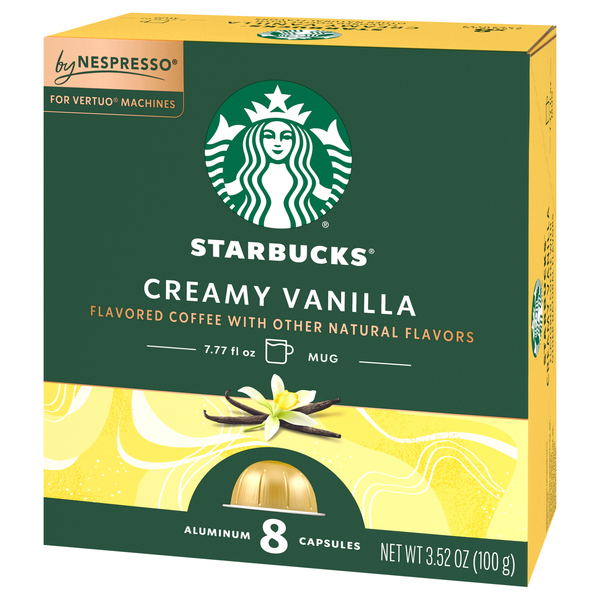 Starbucks Nespresso Vertuo, Creamy Vanilla, Aluminum