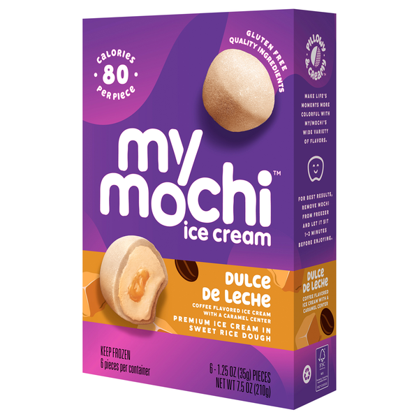My/Mo Mochi Ice Cream, Dulce De Leche 6-1.5 oz. Pieces | Hy-Vee
