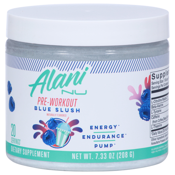 Alani Nu Blue Slush Pre-Workout 30 Servings