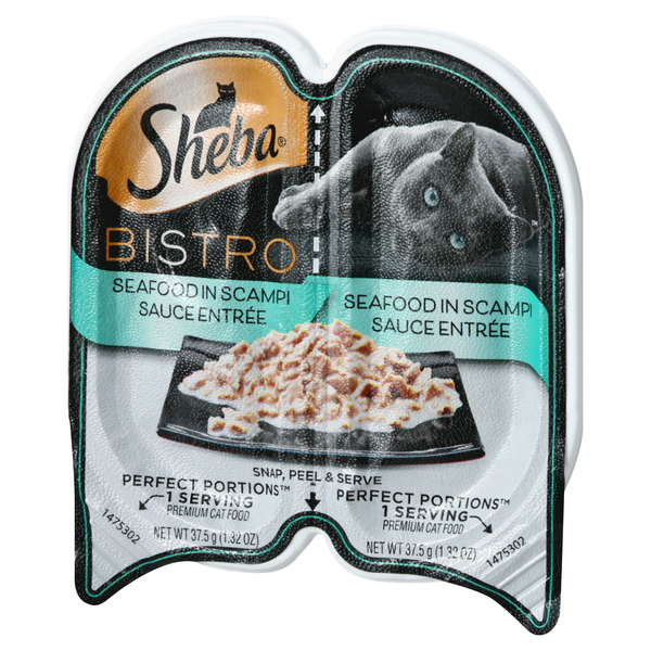 Sheba Bistro Cat Food, Seafood In Scampi Sauce Entree 2Ct | Hy-Vee Aisles  Online Grocery Shopping