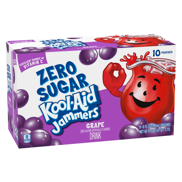 Kool-Aid Jammers Zero Sugar Grape Flavored Drink 10PK | Hy-Vee