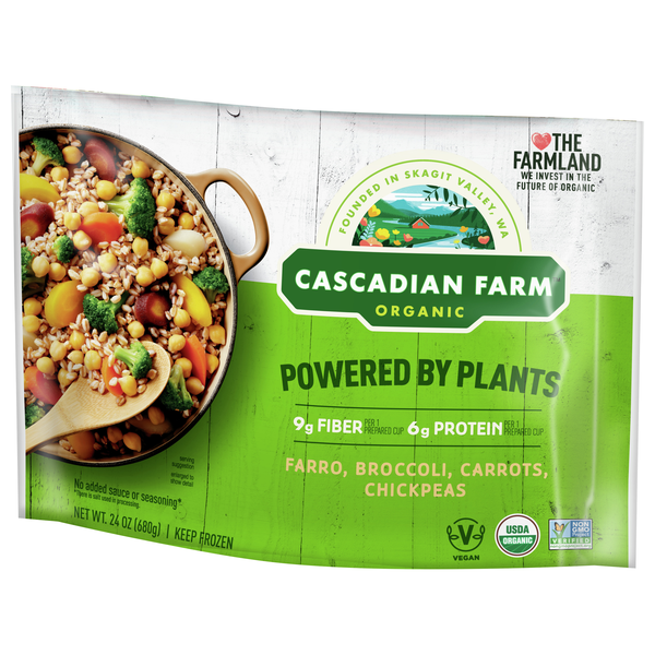 Cascadian Farm Powered By Plants Grains + Vegetables + Legumes