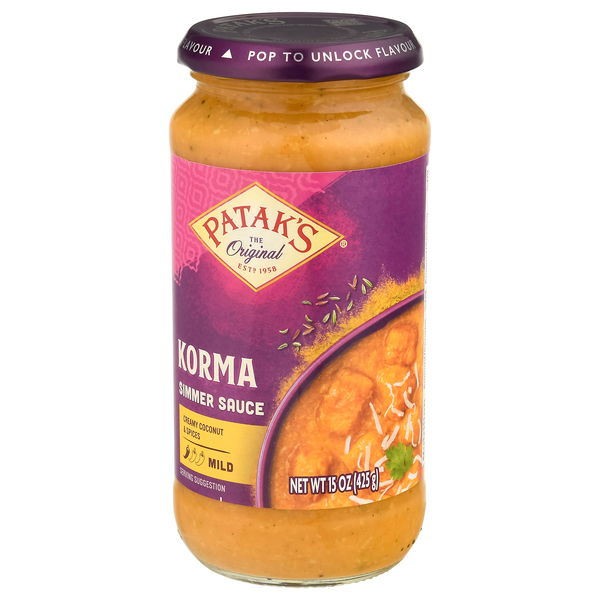 Patak's Tastes of India Simmer Sauce Mild Korma Curry | Hy-Vee Aisles ...
