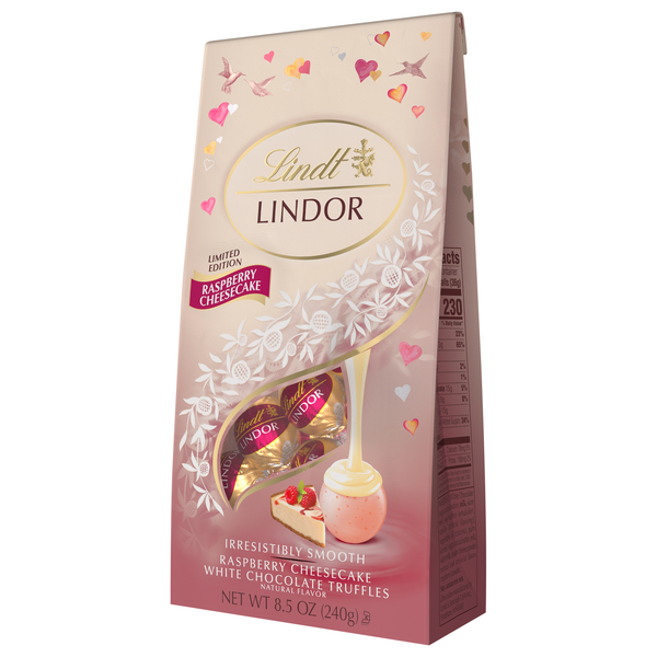 Lindor Flavours Raspberry Lindt Lindor White Chocolate Truffles, Raspberry Cheescake | Hy-Vee ...
