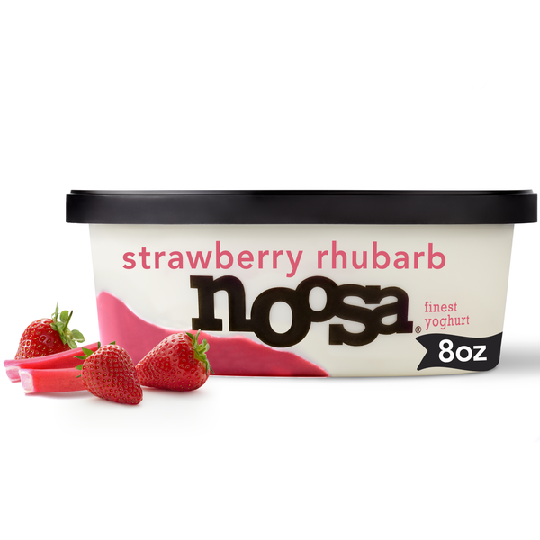 Noosa Strawberry Rhubarb Finest Yoghurt 8 oz | Hy-Vee Aisles