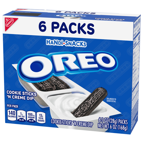 Nabisco Handi-Snacks Oreo Cookie Sticks 'n Creme Dip 6-1 oz Packs