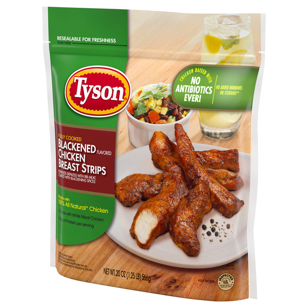 Tyson Blackened Flavored Chicken Breast Strips Fully Cooked | Hy-Vee Aisles  Online Grocery Shopping