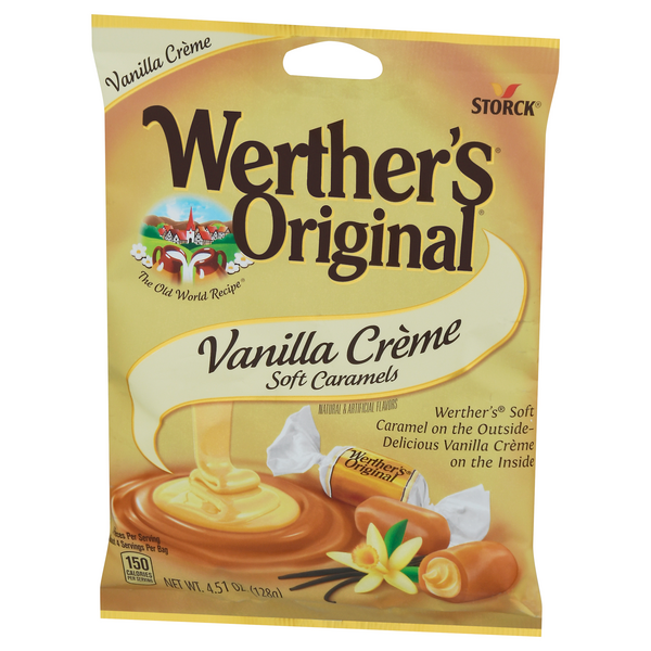 Werthers Original Vanilla Creme Soft Caramel Peg Bag, 4.51 oz