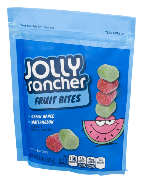 Jolly Rancher Fruit Roll Ups Watermelon & Green Apple Flavour 