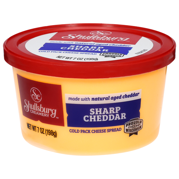 Shullsburg Creamery Cold Pack Sharp Cheddar Cheese Spread 7 oz | Hy-Vee ...